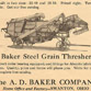 Baker Threshing Machine
