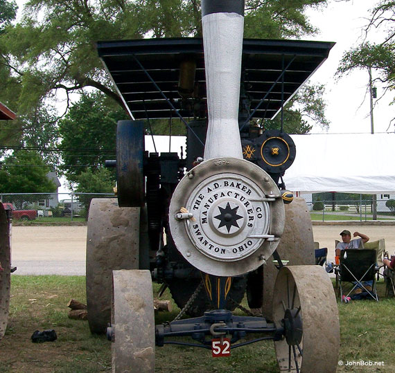A.D. Baker Steam Tractor. Made in Swanton, Ohio, USA