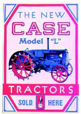 Case tractor sign