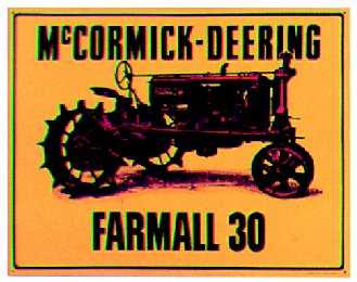Farmall tractor sign