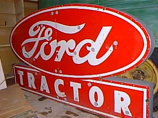 Ford tractor neon sign