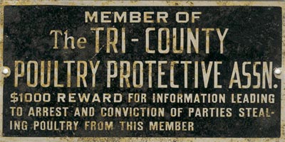 Tri-County Poultry Assn sign