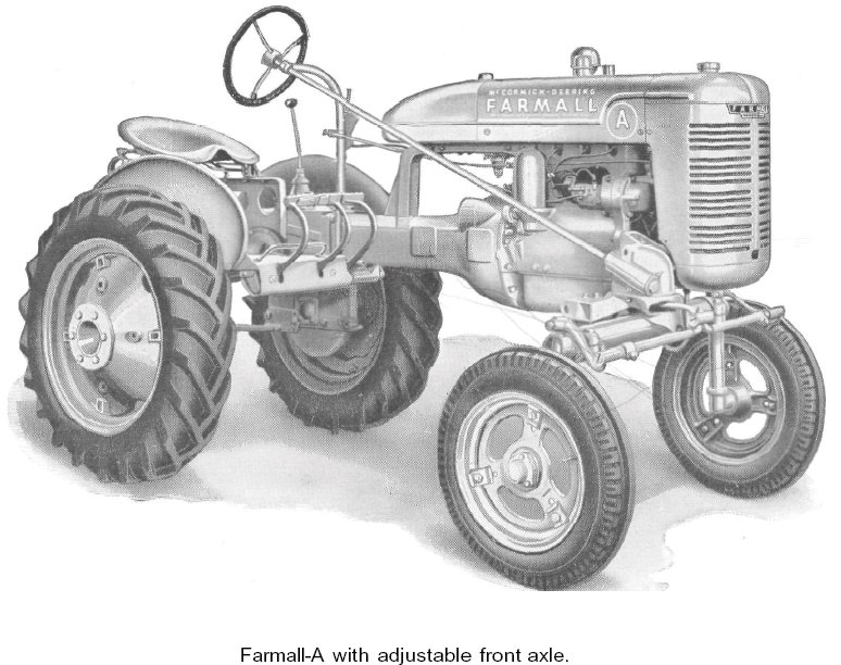 Farmall A tractor woodcut
