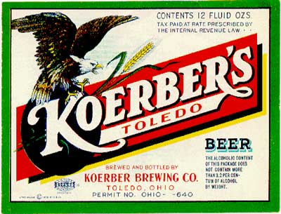 Koerber beer bottle label